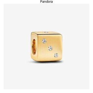 Authentic Sparkling Dice Pandora Charm